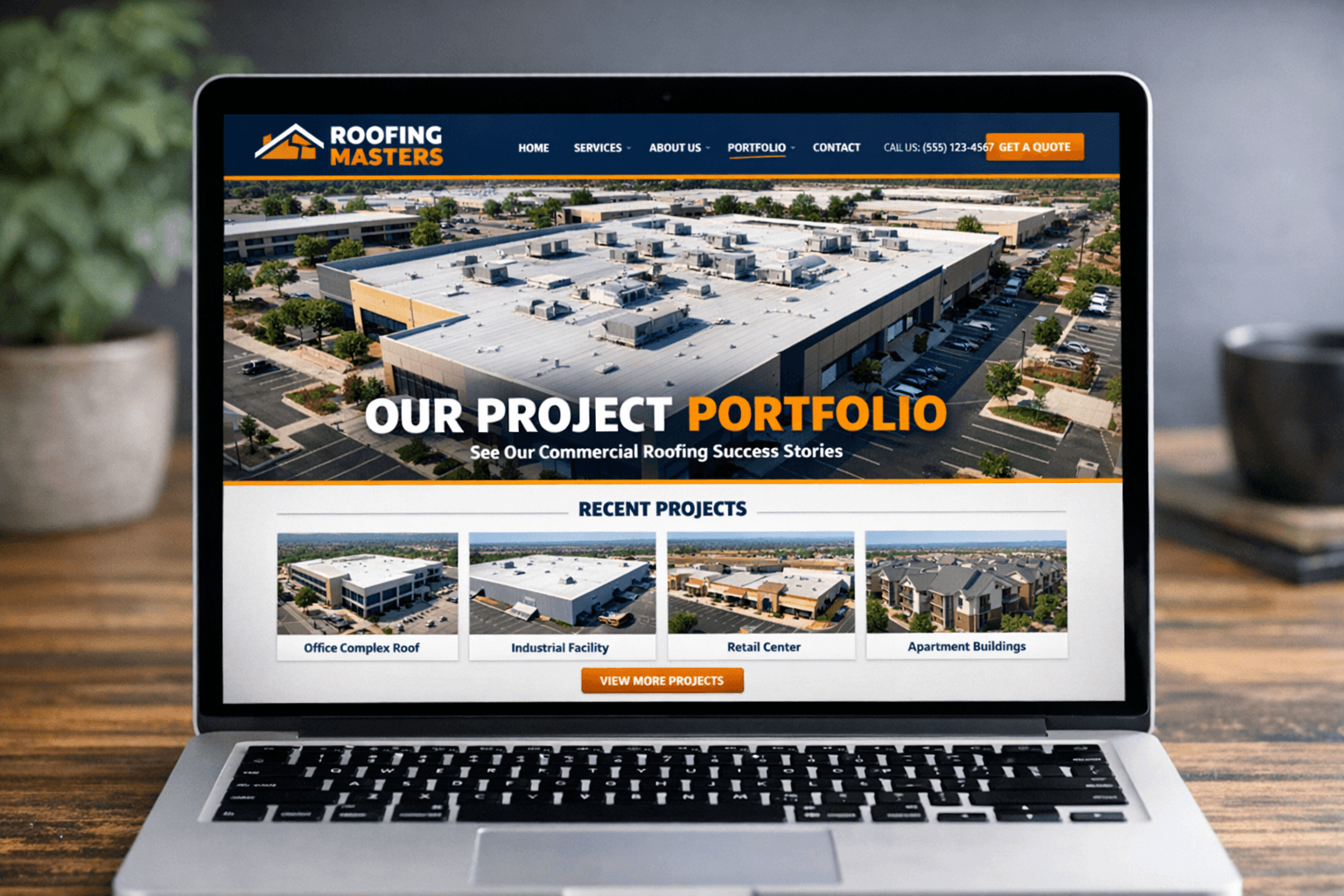 Roofing Masters FL website project